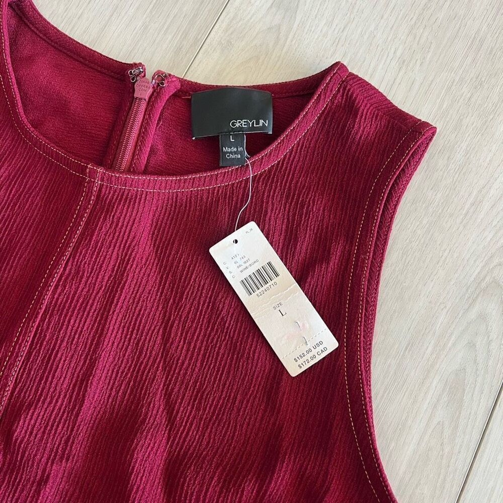 ANTHROPOLOGIE Greylin  Colleen Stitched Jumpsuit size L - Picture 7 of 11